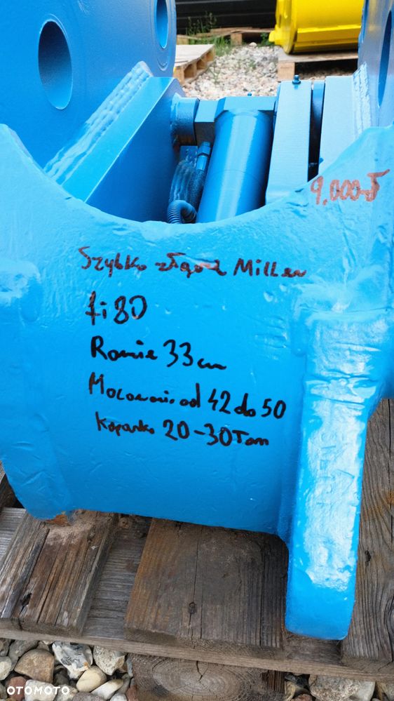 szybkozłoncze do koparki ramie 33cm fi 80 sworzeń miller - 6