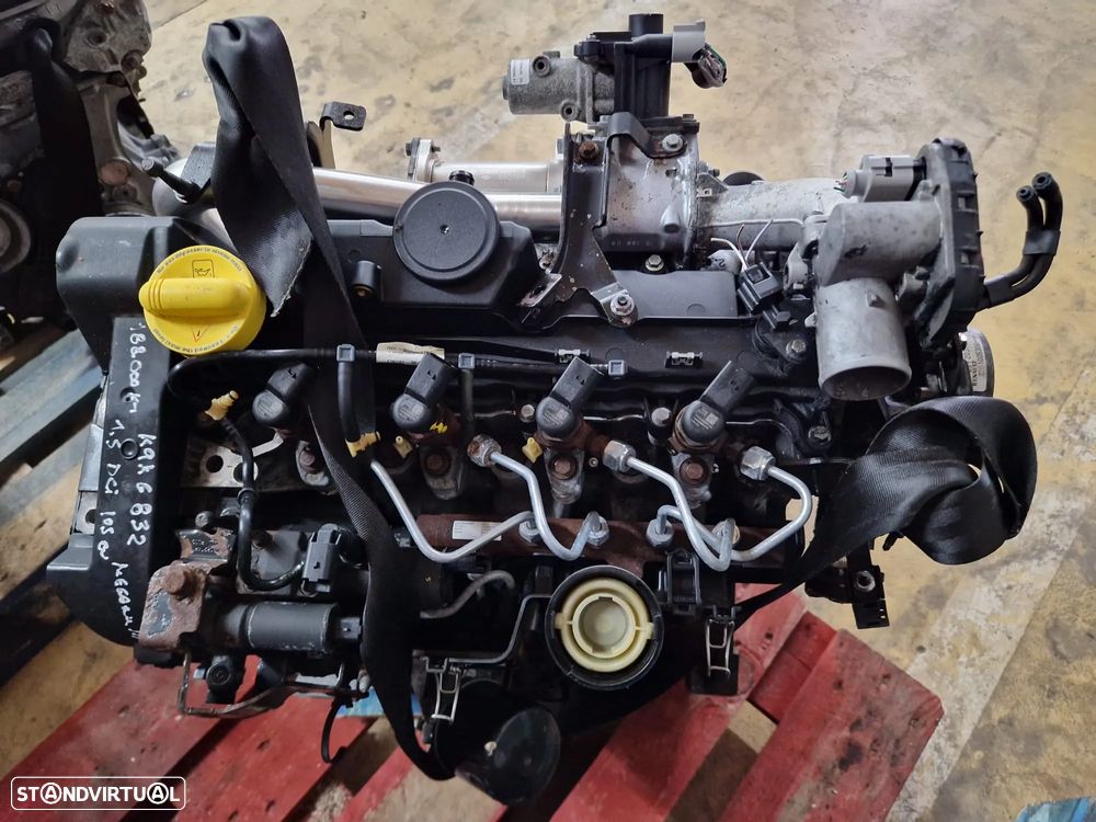 Motor usado K9KG832 RENAULT MEGANE III 3 1.5 DCI 105CV SCENIC K9K832 K9K - 1