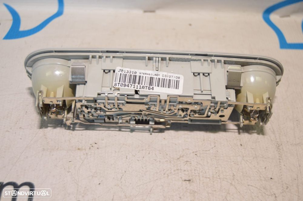 LUZ LUZES INTERIOR PLAFONIER TETO TEJADILHO CENTRAL AUDI J013310 8T0947111AT64 8T0947111A 8T0947111 AUDI A5 8T3 8TA 3.0 TDI QUATTRO V6 245CV CDU CDUD A4 B8 4K - 5