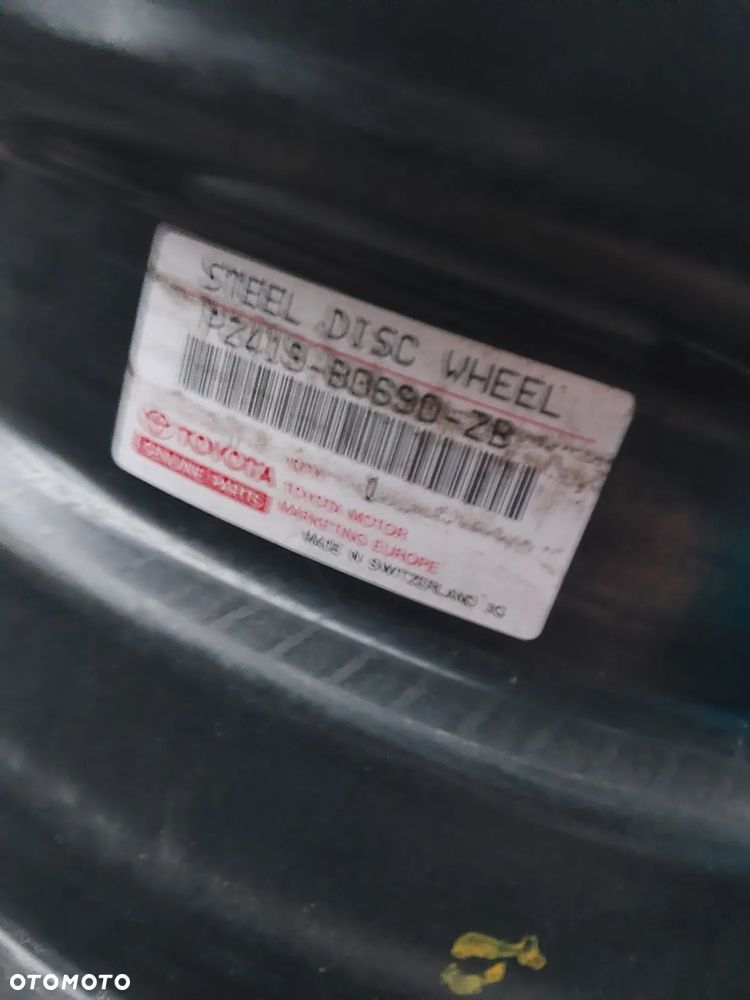 Felgi stalowe 14" cali komplet Toyota 4x100 Oryginalne - 2