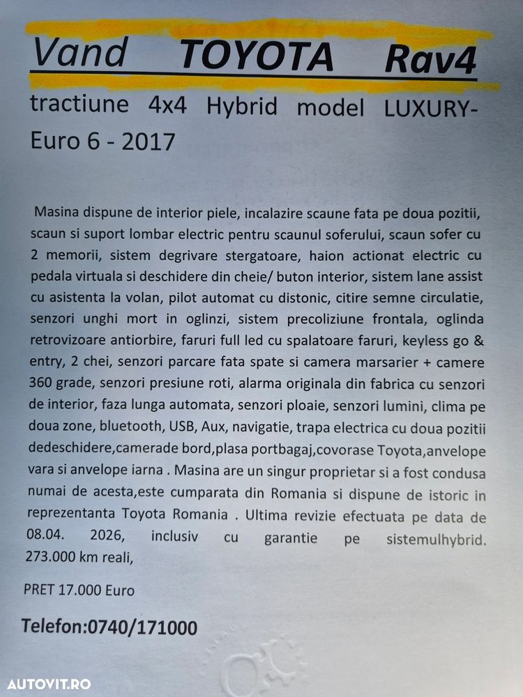 Toyota RAV4 2.5 VVT-i 4x4 Luxury - 24