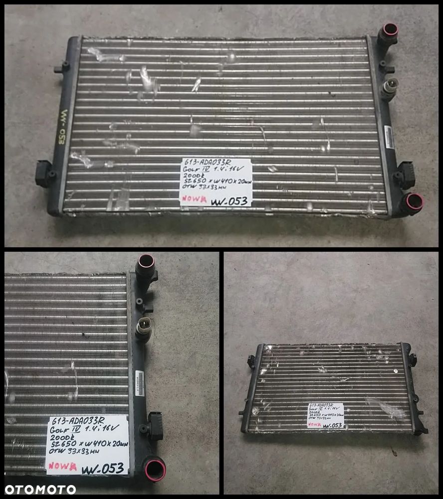 VW AUDI SEAT SKODA CHŁODNICA WODY AUKCJA NR1 - 4