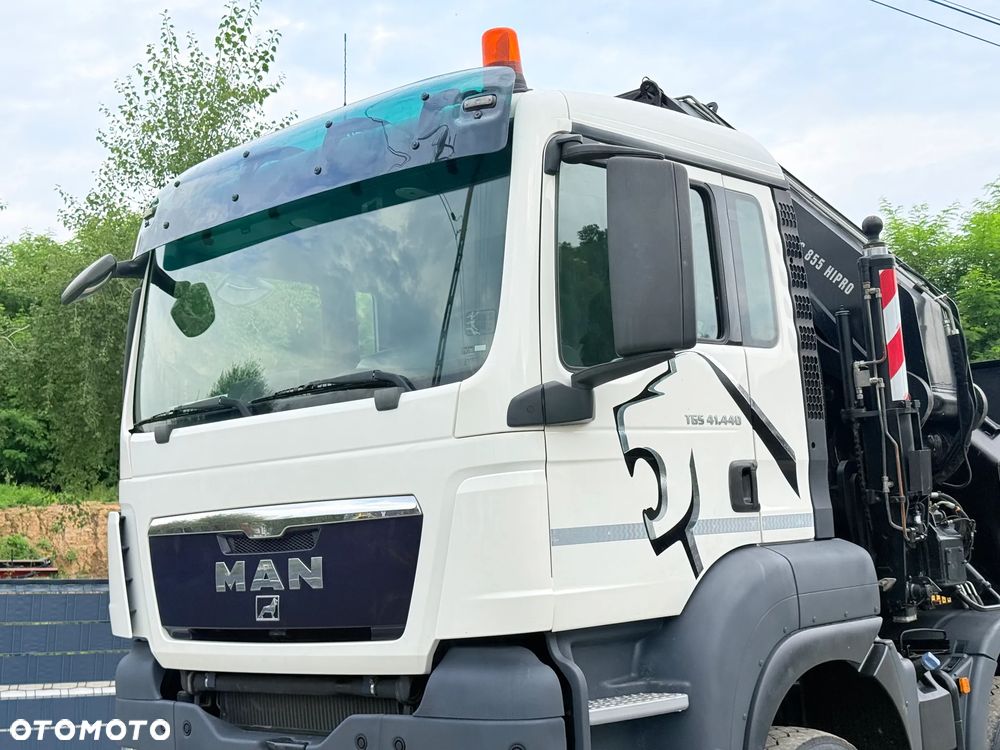 MAN * MAN 41.440 TGS * 8x6 * HDS Kran Hiab 855 E-8 HIPRO * 20 M * Energetyka * Sprowadzony * - 6