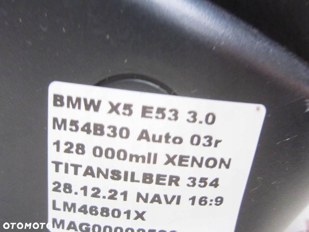 BMW X5 E53 2000-2005 FOTEL PASAŻERA PRAWY SKÓRZANY CZARNO-SZARY - 11