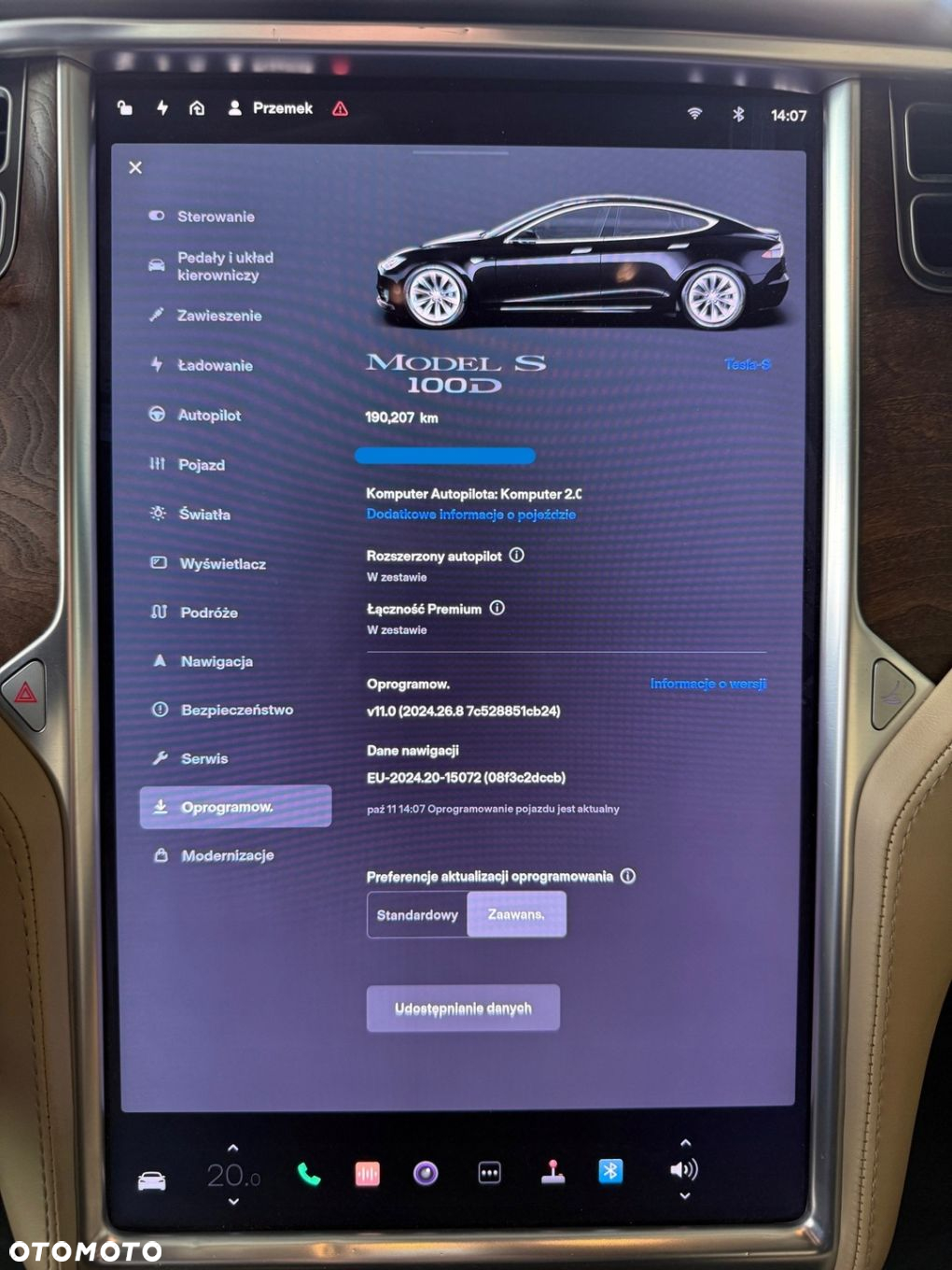 TESLA S LIFT EKRAN WYŚWIETLACZ PANEL ŚRODKOWY - 10