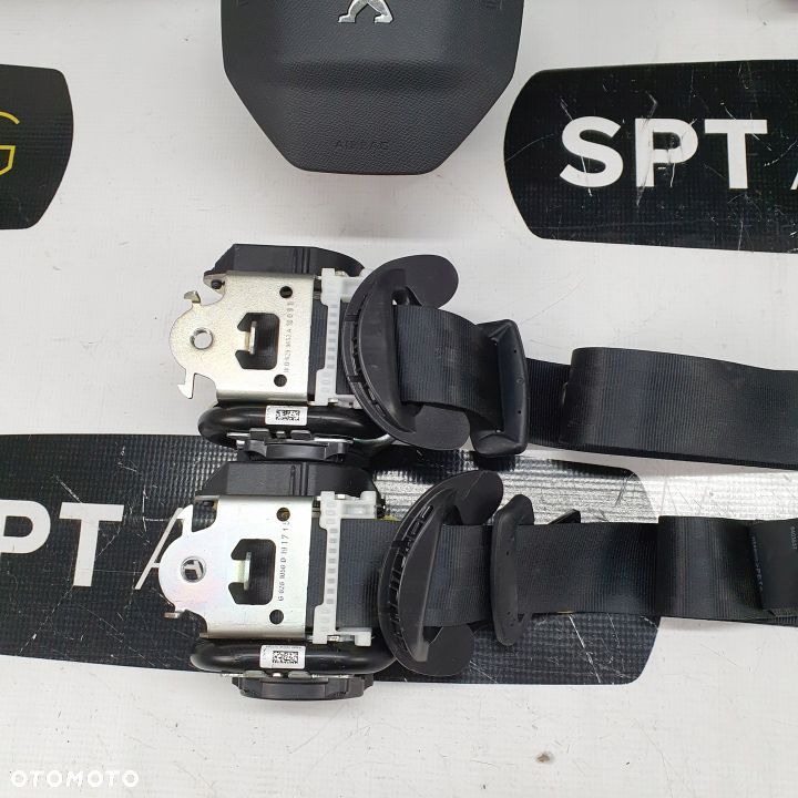 PEUGEOT 208 DESKA ROZDZIELCZA KONSOLA KOKPIT PULPIT PODUSZKI AIRBAG AIR BAG PASY KIT SET - 9
