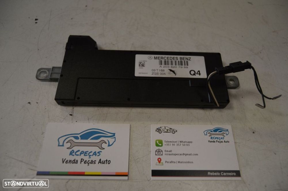 ANTENA AMPLIFICADOR SINAL COLUNA A2038207989 MERCEDES BENZ CLASS C W203 220 CDI 150CV OM646963 - 1