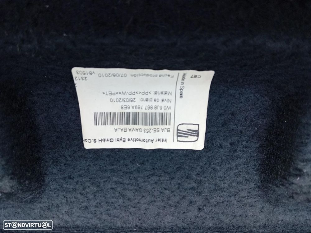 Chapeleira / tampo da mala SEAT Ibiza IV ST (6J8, 6P8) - 8