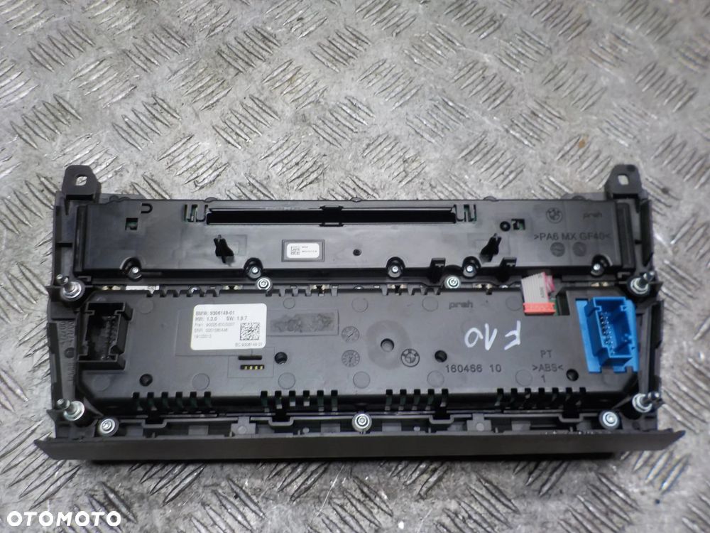BMW SERIA 5 F10 PANEL STEROWANIA RADIA KLIMATYZACJI  9306149 - 2