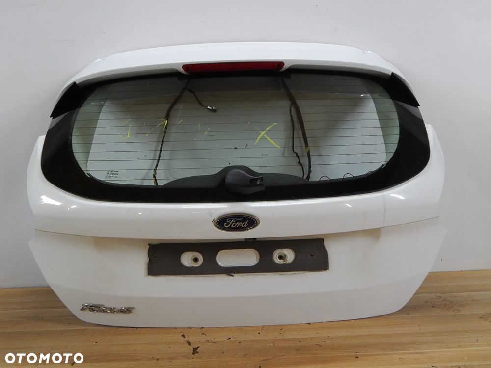 Klapa pokrywa bagażnika Ford Focus MK3 10-18 biała 5F Łuków części - 1