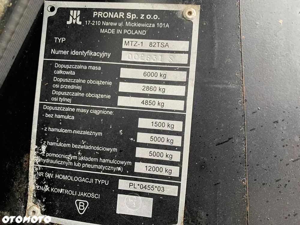Pronar 82TSA MTZ 82SA 82A PRONAR nie Ursus, Zetor, Belarus - 40