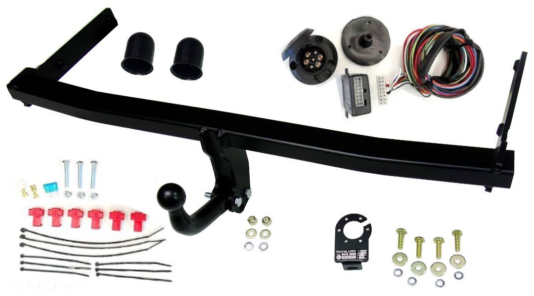 ORYGINAŁ NOWY SŁUPSK AUTO HAK HOLOWNICZY + MODUŁ WH1 DO VOLKSWAGEN VW GOLF 5 V 3/5 DRZWI HATCHBACK - 7