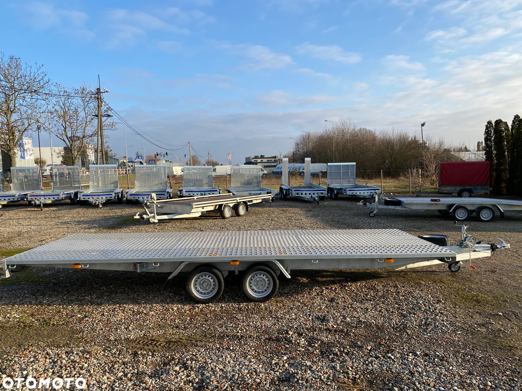 Niewiadów Mars 600X220 CM DMC 3500KG PŁASKA 2 OSIOWA DO PRZEWOZU SAMOCHODÓW I MASZYN MAŁE KOŁA 13 WZMACNIANE WYPEŁNIENIE BLACHA ALU Z KOŁEM ZAPASOWYM | RATY | LEASING | - 7