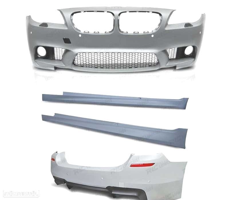 KIT CARROÇARIA BMW F10 13-17 COM PDC + LAVA-FARÓIS LOOK M5 - 3