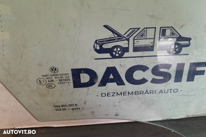 Geam usa fata dreapta 43R-001025 43R-001025 Volkswagen VW Golf 7 [201 - 3