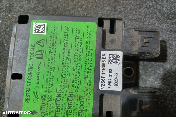 Calculator airbag 2S6T14B056EK Ford Fiesta 5 [2001 - 2007] Hatchback - 4