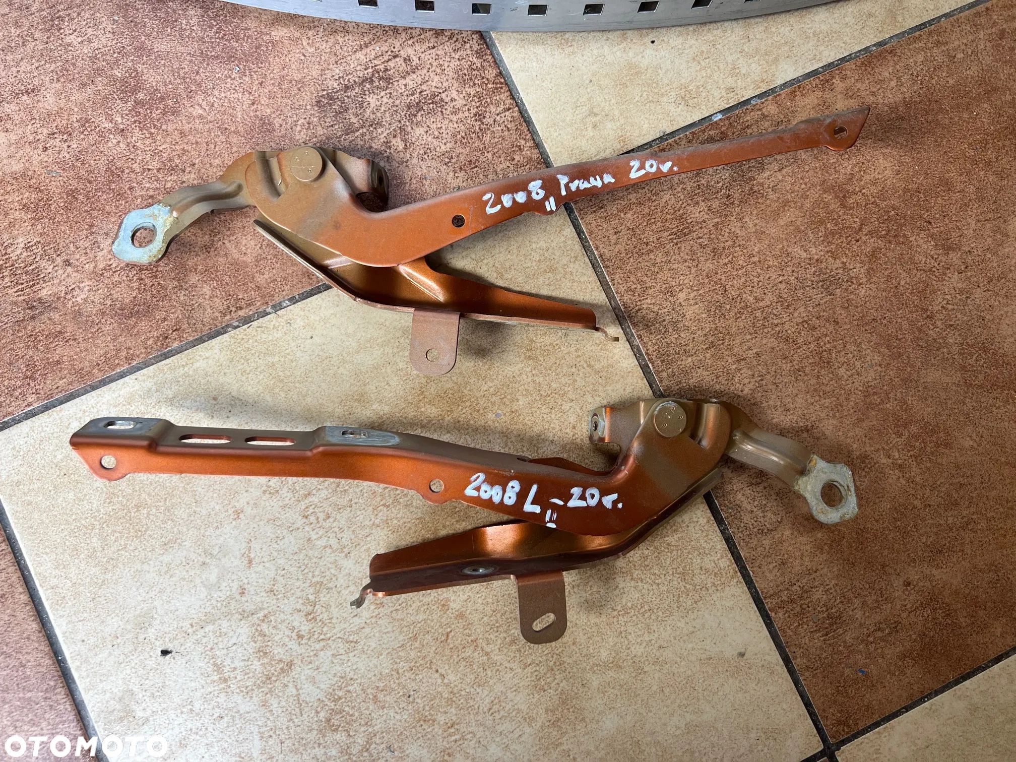 ZAWIAS ZAWIASA ZAWIASY MASKI PRAWA LEWA  PRAWY LEWY PEUGEOT 2008 II 9820730680 9820730880 - 1