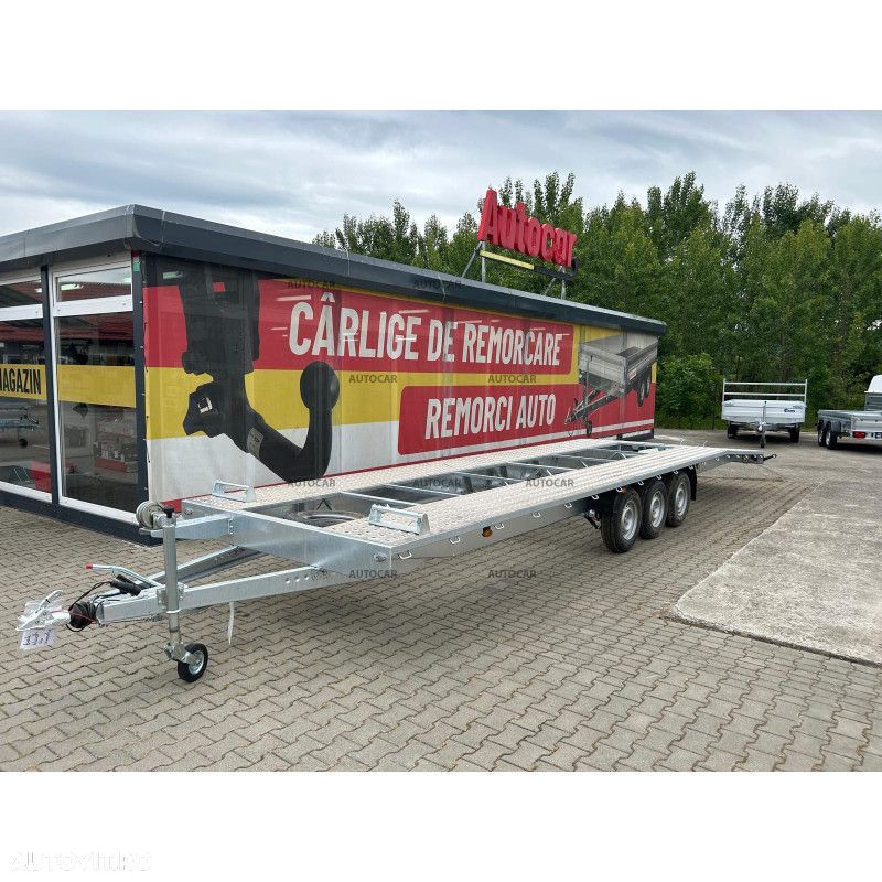Autocar Trailer auto Niewiadow nou cu trei axe de 8,5 m Roti 185R14C de 3500kg - 1