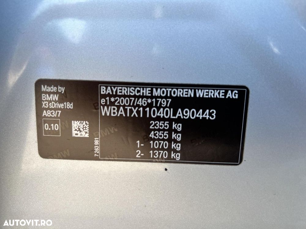 BMW X3 sDrive18d AT MHEV - 9