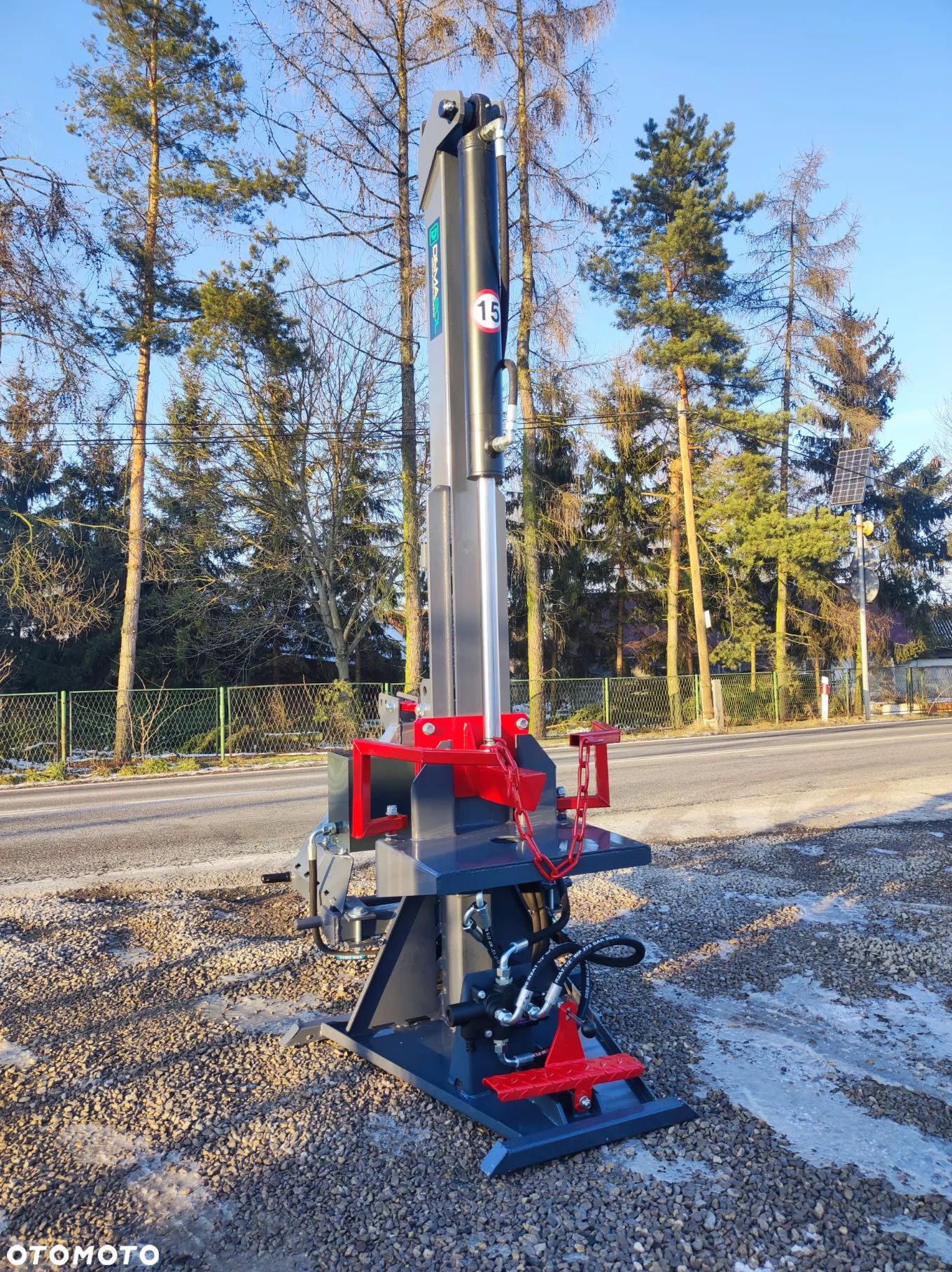hydrauliczna pionowa łuparka rozłupywarka do drewna / nacisk 20t - 1