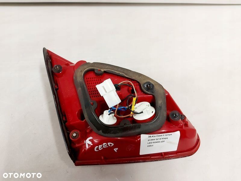 kia ceed ii lampa prawy tył w klapę led 92404-a20 - 4