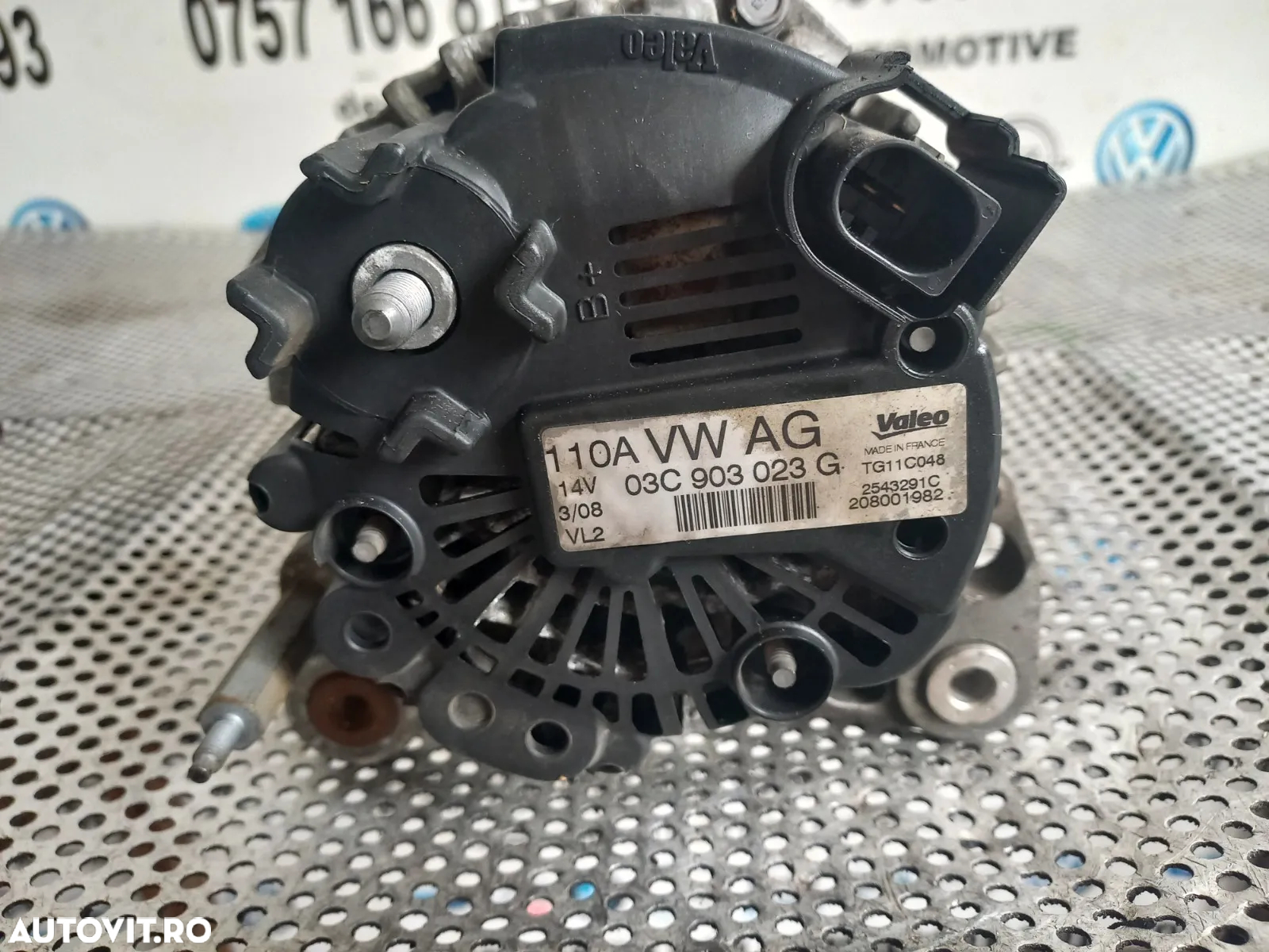 Alternator Vw Seat Skoda 1.4 Benzina An 2005-2006-2007-2008-2009-2010 Cod 03CG - Dezmembrari Arad - 7