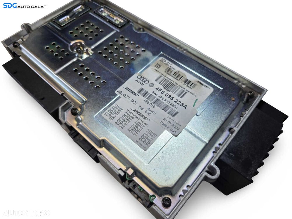 Amplificator Audio Radio BOSE Audi A6 C6 4F 2005 - 2011 Cod 4F0035223A [L0795] - 4