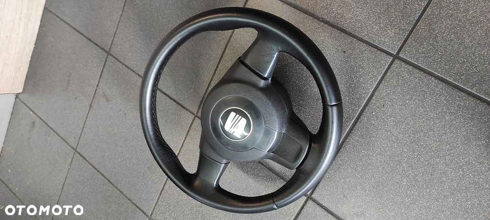 KIEROWNICA SKÓRZANA AIR BAG SEAT LEON 2 ALTEA ALTEA XL TOLEDO 3 WYSYŁKA !!!! - 1