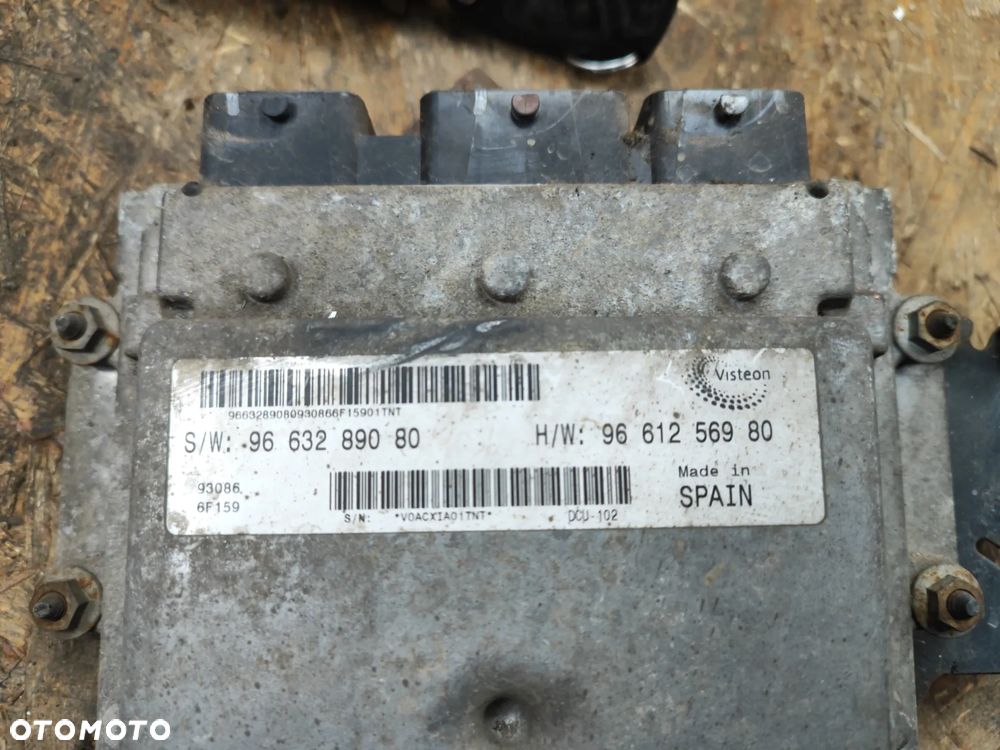 Zestaw startowy, komplet do odpalenia auta, komputer VISTEON 9663289080 / 9661256980 sterownik silnika 2.2 HDI Euro4 120KM do Fiat Ducato III Peugeot Boxer II Citroen Jumper II 06-2014r, w komplecie: sterownik silnika , stacyjka, kluczyk, moduł komfortu, immobilizer, licznik - 2