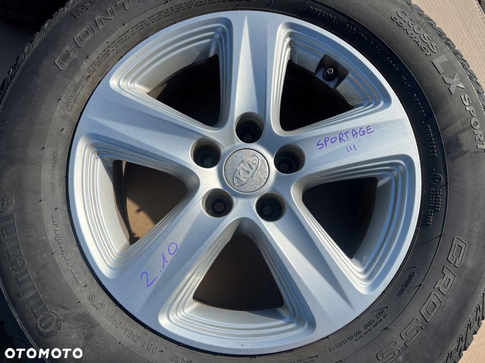 kia sportage 3 iii koło felga aluminiowa komplet 215/70 r16 52910-3w510 - 5