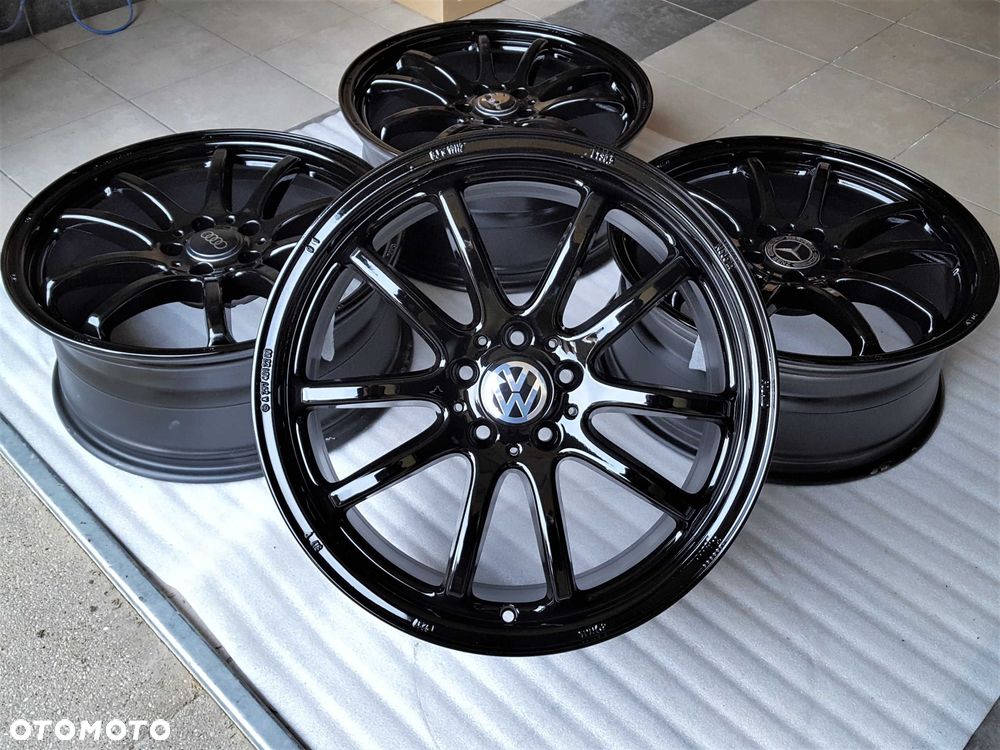 Alufelgi 19 5x112 Czarne z Rantem ! VW Audi Seat Skoda Mercedes Oryginalne ! 431# - 4