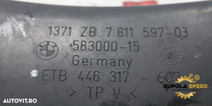 Tubulatura admisie aer 2.0d N47 184Cp 7811597-03 BMW Seria 5 F11 [200 - 2