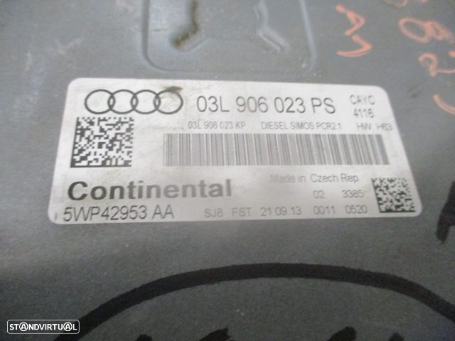 Centralina 03L906023ps  5WP42953AA AUDI A1 SPORTBACK 8X FASE 1 2013 1.6TDI 105CV 5P PRETO CONTINENTAL - 3