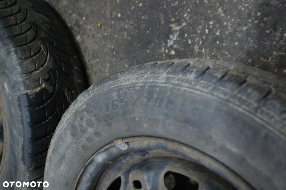 KOŁA FELGI STALOWE + OPONY ZIMOWE 6Q0601027R 5X100 ET35 5J 165/70R14 VW POLO IV SKODA AUDI SEAT - 10