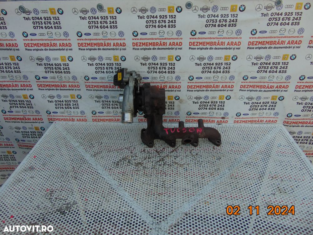 Turbina Hyundai Tucson 1.6 1.7 Kia Sportage  Optima i30 i40 cod 282012a810 - 1
