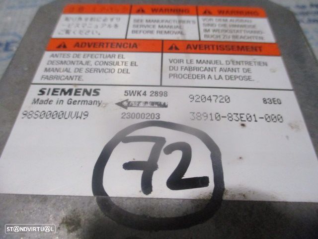 Kit Airbags 6015637 6015636  3891083E0100  9204720 9803023 OPEL AGILA 1 A 2001 1.2I 75CV 5P VERMELHO SEM TABLIER - 19