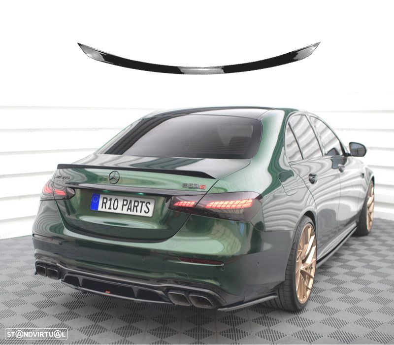 AILERON SPOILER MERCEDES W213 21-23 LOOK AMG E63S PRETO BRILHANTE - 1