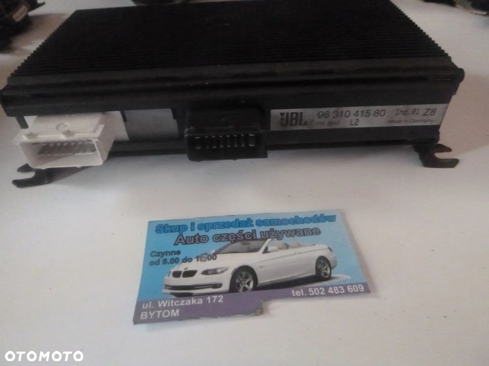 Peugeot 607 głośniki wzmacniacz JBL 9631041580 - 2