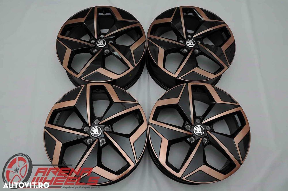 Jante Noi 19 inch Originale Skoda Kodiaq Karoq Superb Octavia Yeti R19 - 1