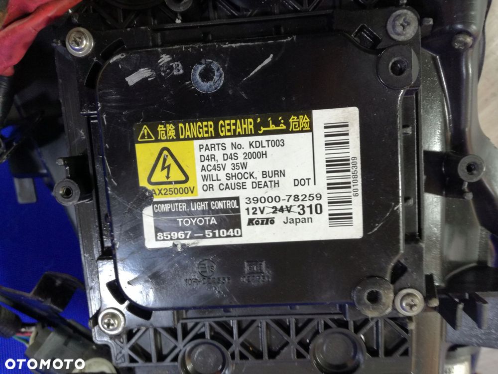 lexus gs 300 lampa reflektor przód lewa xenon skrętna uk 05/10 - 8