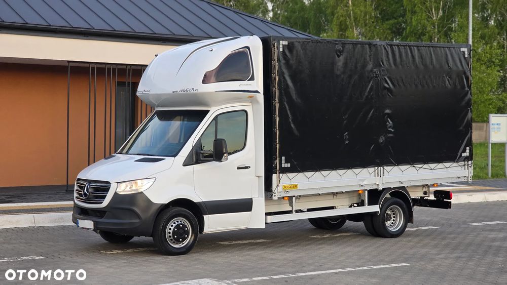 Mercedes-Benz SPRINTER 519 CDI 907❗❗3.0 190 KM V6 / MANUAL / PLANDEKA 10 PALET / PODNOSZONY DACH / BLIŹNIAKI / ZABUDOWA JEGGER / PODUSZKI PNEUMATYCZNE / SYPIALKA / SALON POLSKA ❗❗ - 10