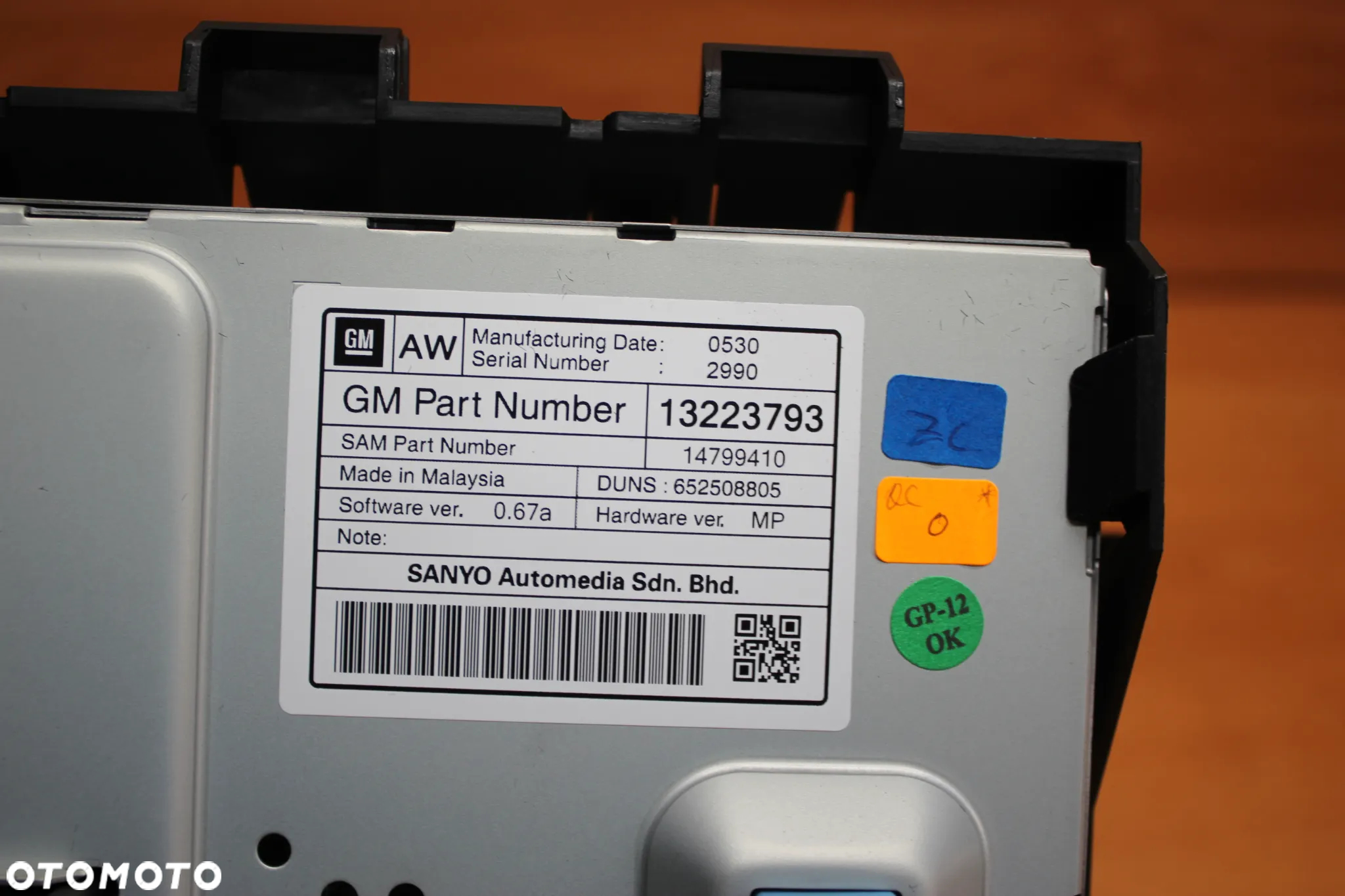 RADIO PANEL WYŚWIETLACZ PANEL KLIMATYZACJI OPEL ASTRA J CD500 EUROPA 13337251 13346052 13346098 13223793 - 16