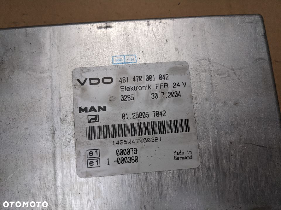 Moduł sterownik VDO FFR MAN 461470001042 - 3