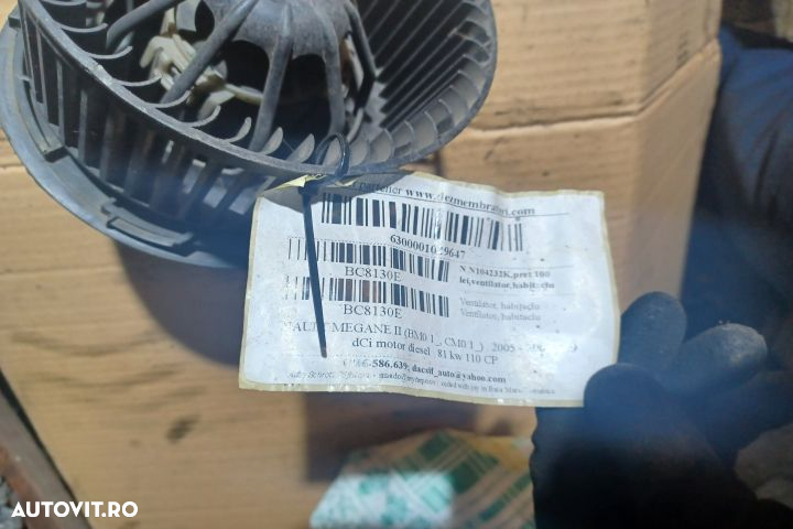 Ventilator aeroterma Renault Megane 2  [din 2002 pana  2006] seria Sedan 1.5 dCi MT (82 hp) - 2
