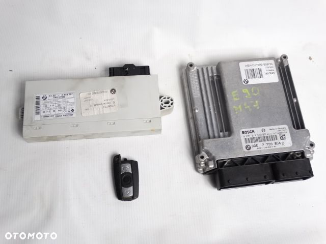 BMW 3 E90 M47n Zestaw Startowy KOMPUTER CAS KLUCZYK STEROWNIK SIEMENS VDO 5WK4 9412PBF 61356943797 6943797 61356943814 6943814 Bosch DDE 7799854 - 1