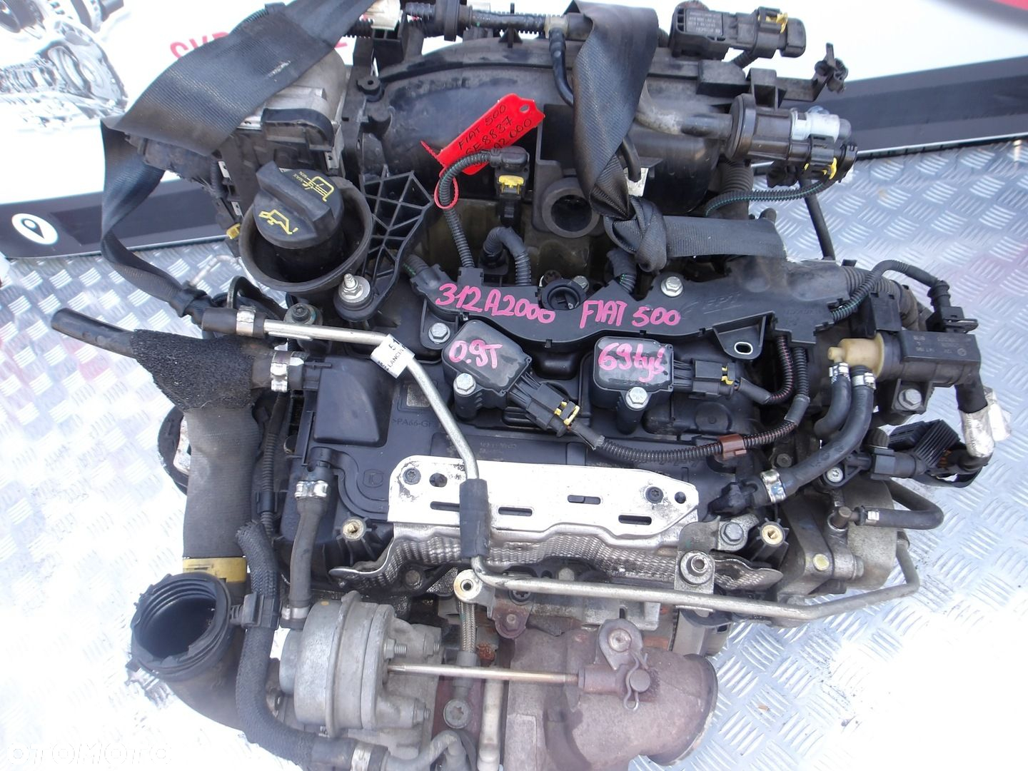 SILNIK KOMPLETNY FIAT 500 0.9T 312A2000 14r. 69 TYS - 2