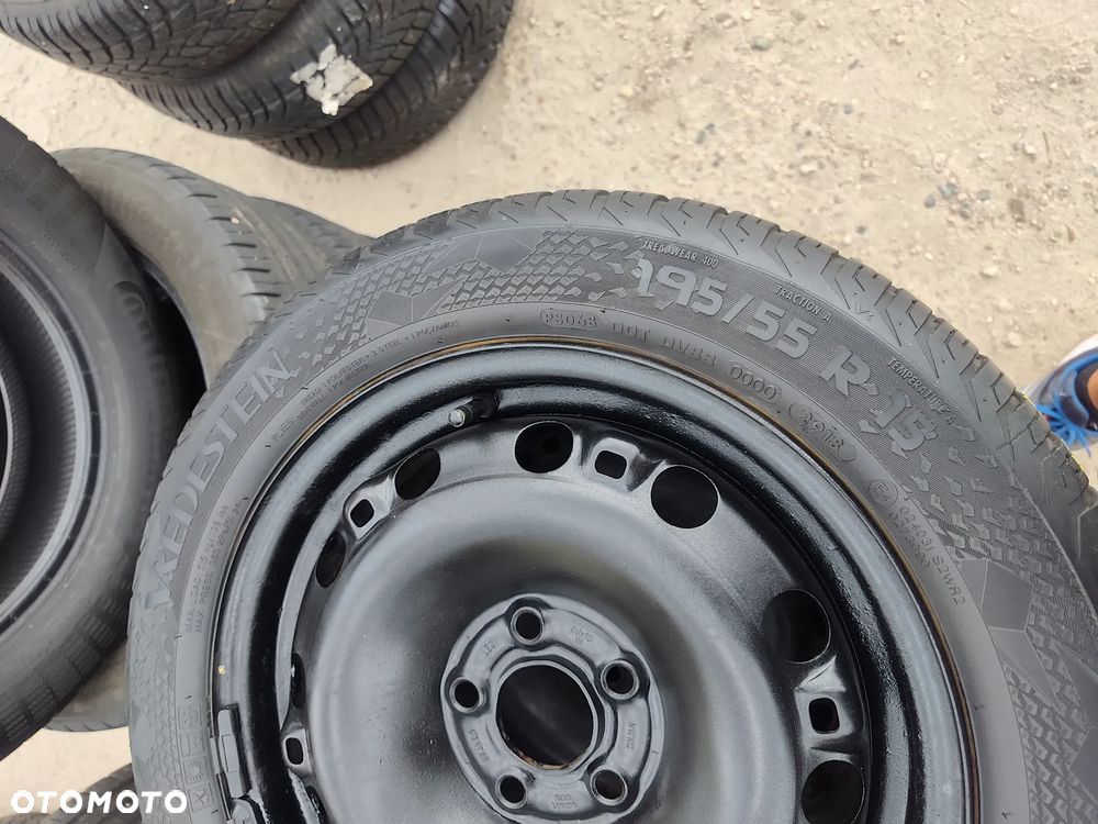 5x100 Felgi Stalowe Stal 15 Koła Całoroczne Wielosezonowe SKODA FABIA PRAKTIK ROOMSTER RAPID SEAT IBIZA CORDOBA TOLEDO IV 4 VW FOX POLO Legnica ALU-RAD 195/55 6,5mm - 4