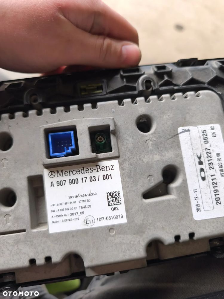 Ramka wyświetlacza ekran a9108270600 Mercedes-Benz Sprinter 907 910 a9079001703 - 5
