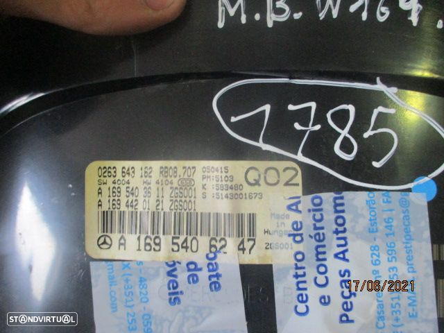 Quadrante A1695406247 MERCEDES W169 2005 180Cdi KM/H Digital - 3