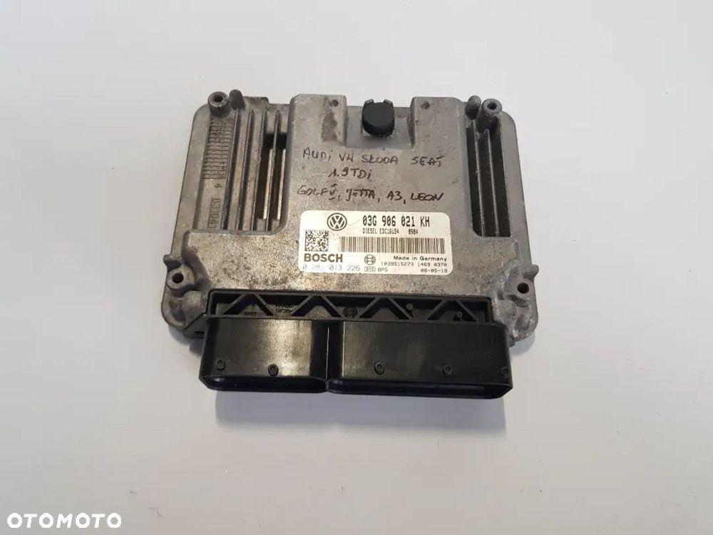 Sterownik komputer silnika Audi VW Seat Skoda 1.9 tdi Golf V jetta a3 leon 03g906021kh - 1